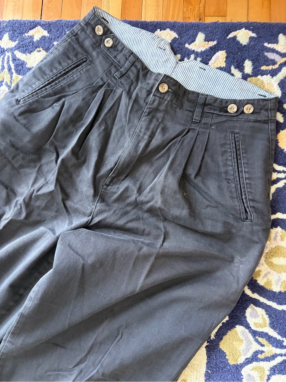 90s ladies blue Dockers trouser pants slacks